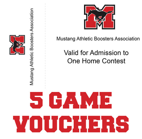 Game Vouchers — Packets of 5 (only ABA Members may purchase)
